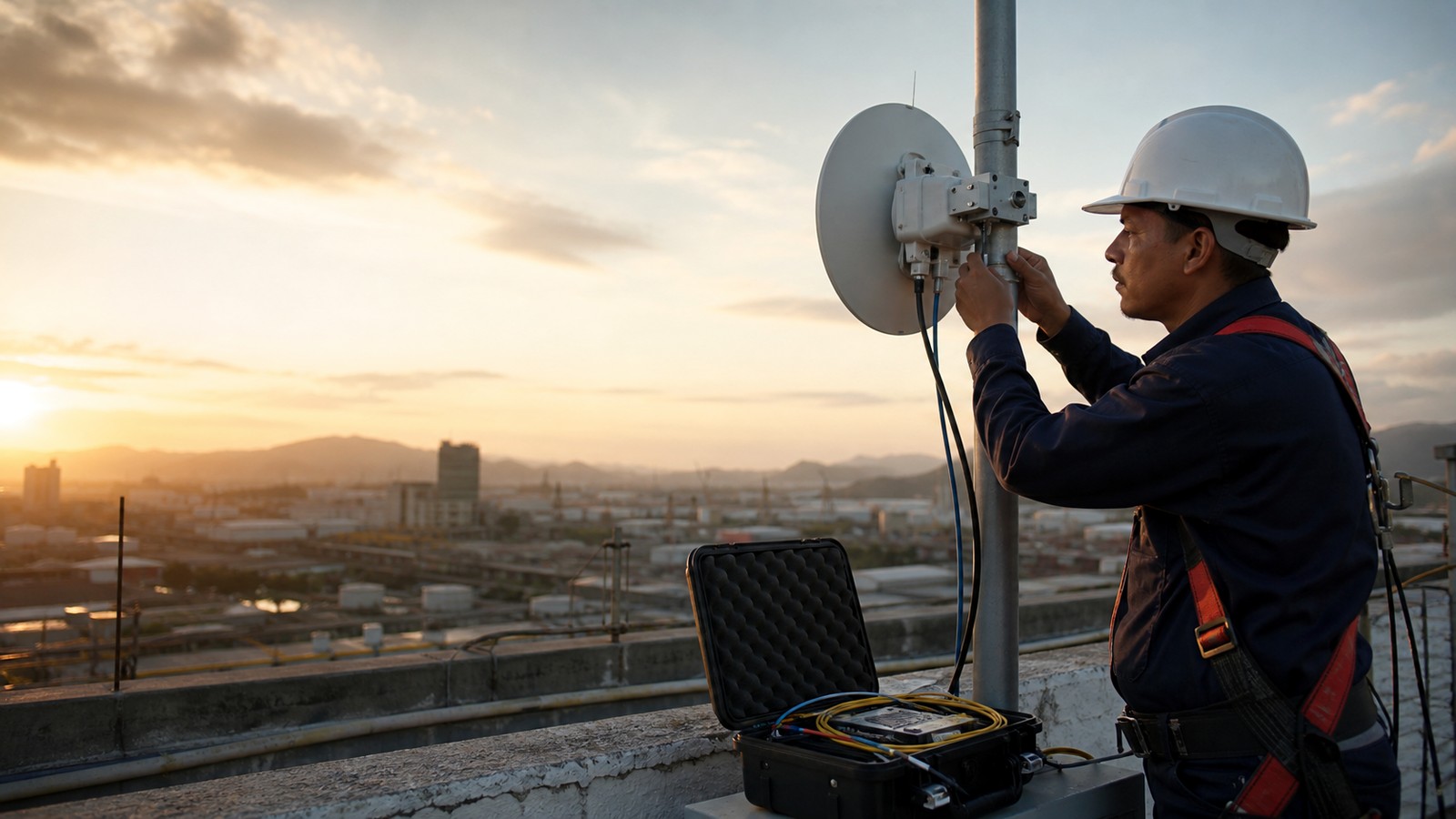 Motorola Solutions y radios profesionales en Venezuela: imagen referencial de tecnología industrial